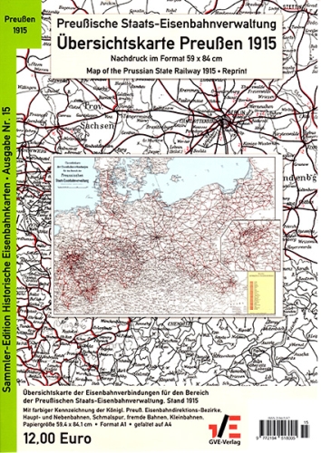 Übersichtskarte Preußen 1915 Übersichtskarte Preußen 1915