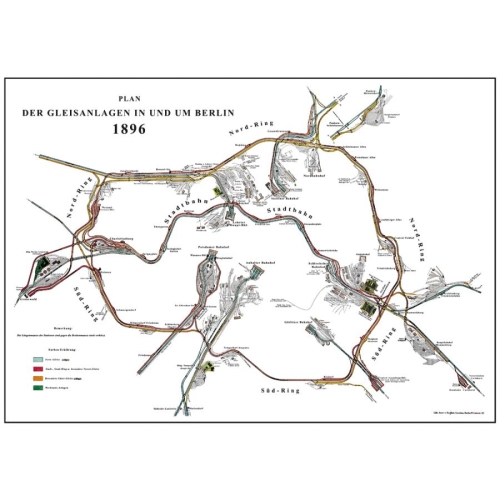 Plan der Gleisanlagen Berlin 1896 (Reprint) Plan der Gleisanlagen Berlin 1896 (Reprint)