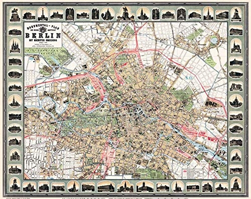 Standtplan Monumentalplan der Reichshauptstadt Berlin 1896 Standtplan Monumentalplan der Reichshauptstadt Berlin 1896