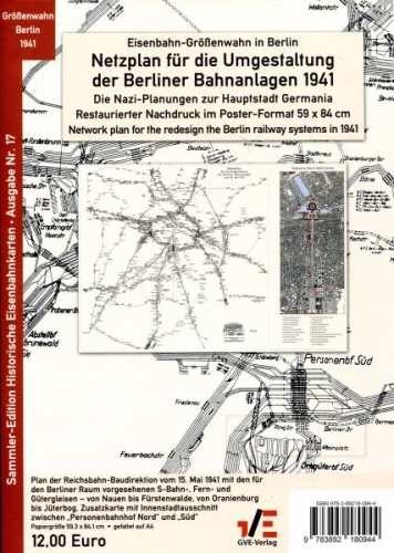Netzplan zur Umgestaltung der Berliner Bahnanlagen 1941 Netzplan zur Umgestaltung der Berliner Bahnanlagen 1941