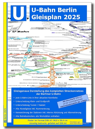 U-Bahn Berlin Gleisplan 2025 U-Bahn Berlin Gleisplan 2025