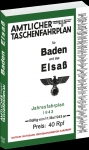 Amtlicher Taschenfahrplan für Baden und das Elsaß Jahresfahrplan 1943