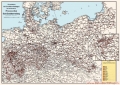 Preußische Staats-Eisenbahnverwaltung Übersichtskarte Preußen 1915